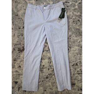 Lauren Ralph Lauren Edita Slim Leg Striped Pants Size 12 Nautical Preppy Classic